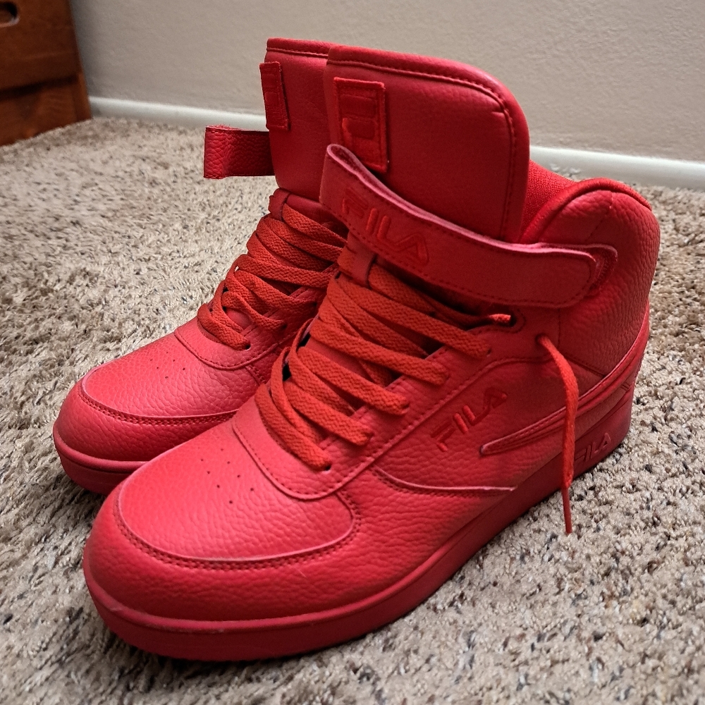 Fila Red A-High Sneakers (Mens 11.5)